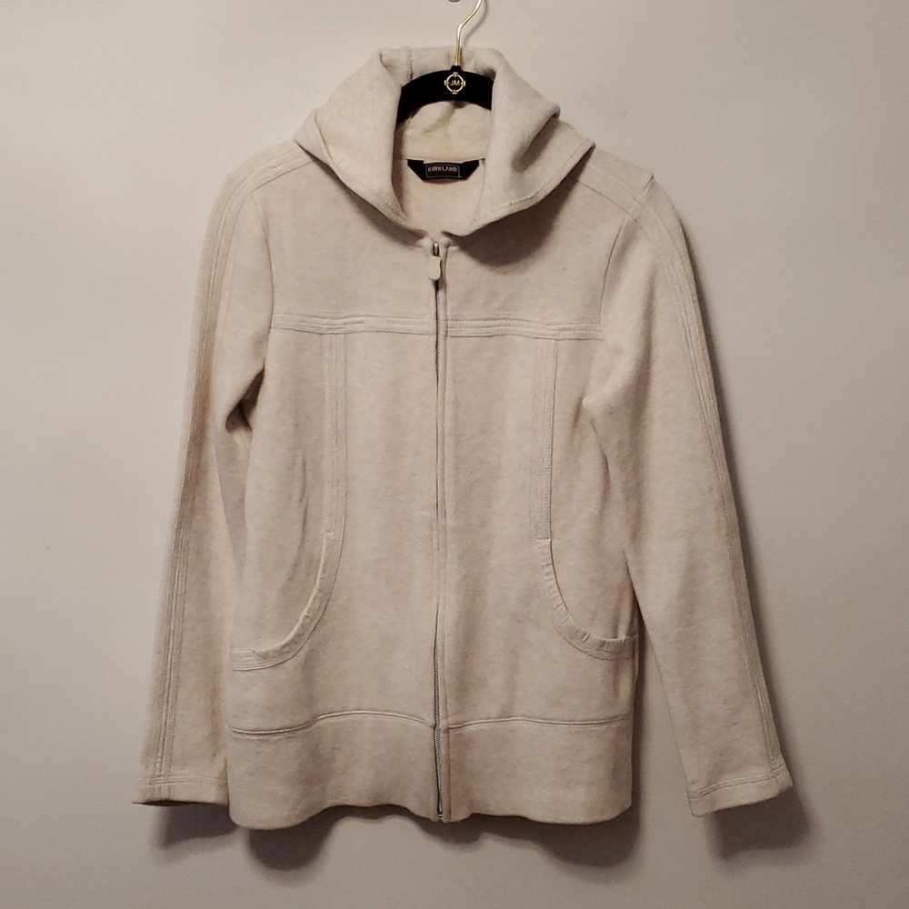 Kirkland Signature Women Zipper Hooded Sweater Small